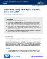 Vaccinations Among Adults Age 65 and Older United States 2024
