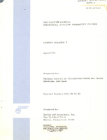 Instructor manual Industrial hygiene chemistry course lesson number 7