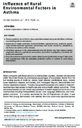 Influence of Rural Environmental Factors in Asthma