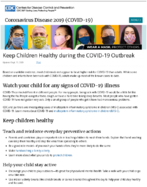 Keep Children Healthy During the COVID19 Outbreak Sept 11 2020