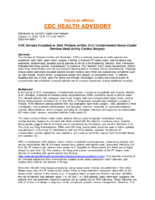 CDC advises hospitals to alert patients at risk from contaminated heatercooler devices used during cardiac surgery
