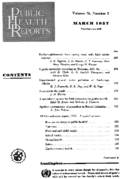 Public Health Rep v 72 no3  table of contents