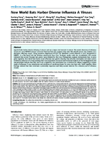 New World Bats Harbor Diverse Influenza A Viruses