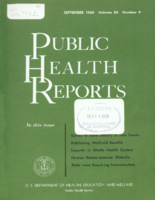 Public Health Reports  v 84  no 9  cover