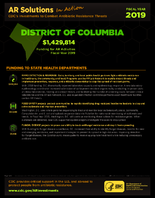 CDCs Investments to Combat Antibiotic Resistance Threats District of Columbia Fiscal Year 2019
