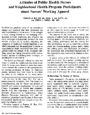 Attitudes of public health nurses and neighborhood health program participants about nurses working apparel