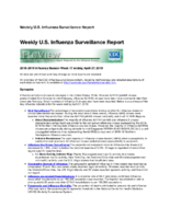 FluView 20182019 Influenza Season Week 17 ending April 27 2019