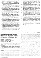Prescribing Estrogen During Menopause Physician Survey Of Practices In 1974 And 1981