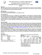 2008 Methicillinresistant Staphylococcus aureus surveillance report from Active Bacterial Core surveillance ABCs