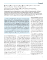 Workgroup Report Implementing a National Occupational Reproductive Research AgendaDecade One and Beyond