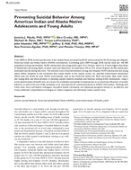 Preventing suicidal behavior among American Indian and Alaska Native adolescents and young adults