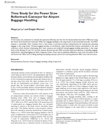 Time Study for the Power Stow Rollertrack Conveyor for Airport Baggage Handling