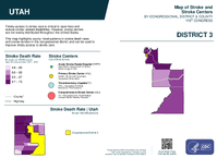 UT Congressional District 03 Stroke and Stroke Centers Map 119th Congress