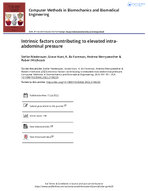 Intrinsic Factors Contributing to Elevated IntraAbdominal Pressure