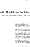A new method of vision care delivery a pilot study