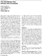 The New Mexico plan primary care curriculum