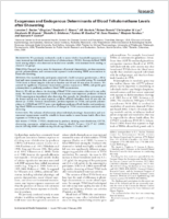 Exogenous and Endogenous Determinants of Blood Trihalomethane Levels after Showering