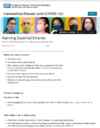 Running Essential Errands Grocery Shopping TakeOut Banking Getting Gas and Doctor Visits July 30 2020