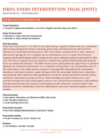 Drug Users Intervention Trial DUIT