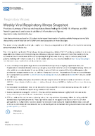 Weekly Viral Respiratory Illness Snapshot