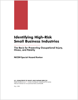 NIOSH Special Hazard Review Identifying HighRisk Small Business Industries The Basis for Preventing Occupational Injury Illness and Fatality
