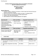 National Conversation on Public Health and Chemical Exposures Serving Communities Meeting No 5 Summary Teleconference February 22 2010