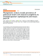 Phylogenomic analysis reveals persistence of gonococcal strains with reducedsusceptibility to extendedspectrum cephalosporins and mosaic penA34