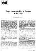 Supervision the key to success with aides