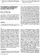 The frequency of complications in cesarean and noncesarean deliveries 1970 and 1978