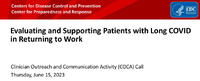 Evaluating and Supporting Patients with Long COVID in Returning to Work