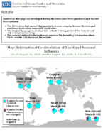 Map International CoCirculation of Novel and Seasonal Influenza 20090814