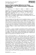 Improved Rapid Analytical Method for the Urinary Determination of 35 6 Trichloro2Pyridinol a Metabolite of Chlorpyrifos