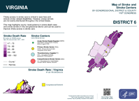 VA Congressional District 06 Stroke and Stroke Centers Map 119th Congress