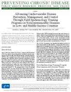 Advancing Cardiovascular Disease Prevention Management and Control Through Field Epidemiology Training Programs in Noncommunicable Diseases in Low and MiddleIncome Countries