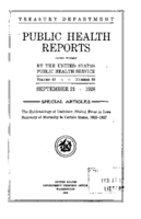 Public Health Reports  v 43 no 38  cover