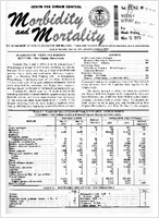 Morbidity and Mortality Weekly Report Vol 22 No 19 week ending May 12 1973