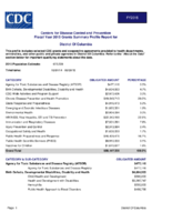 Centers for Disease Control and Prevention Fiscal Year 2015 Grants Summary Profile Report for District of Columbia
