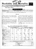 Morbidity and Mortality Weekly Report Vol 13 No 11 for Release March 20 1964