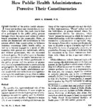 How public health administrators perceive their constituencies