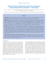 Vital Signs Burden and Prevention of Influenza and Pertussis Among Pregnant Women and Infants  United States