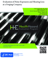Evaluation of Noise Exposures and Hearing Loss at a Forging Company