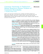 Consensus Statements on DeploymentRelated Respiratory Disease Inclusive of Constrictive Bronchiolitis A Modified Delphi Study