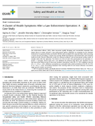 A Cluster of Health Symptoms After a Law Enforcement Operation A Case Study