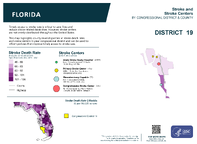 FL Congressional District 19 Stroke and Stroke Centers Map 118th Congress