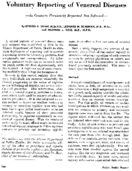 Voluntary reporting of venereal diseases in contacts previously reported not infected