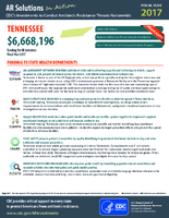 CDCs Investments to Combat Antibiotic Resistance Threats Nationwide Tennessee Fiscal Year 2017
