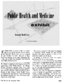 Public health and medicine exhibit