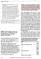 SARSCoV2 IgG Levels as Predictors of XBB Variant Neutralization Israel 2022 and 2023