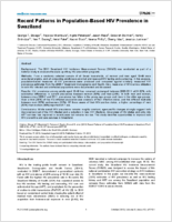 Recent Patterns in PopulationBased HIV Prevalence in Swaziland