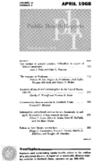 Public health reports  v 83 no 4  table of contents